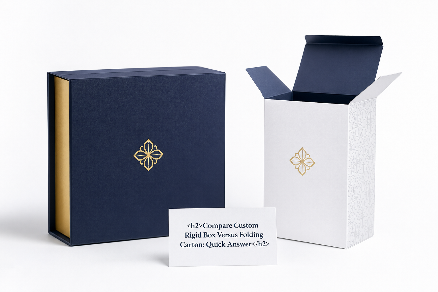 Compare Custom Rigid Box Versus Folding Carton Options