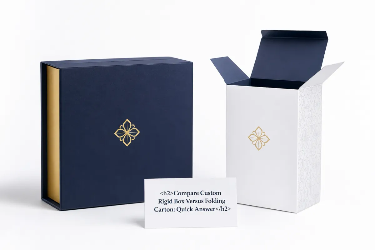 Compare Custom Rigid Box Versus Folding Carton: Quick Answer - CustomLogoThing packaging example