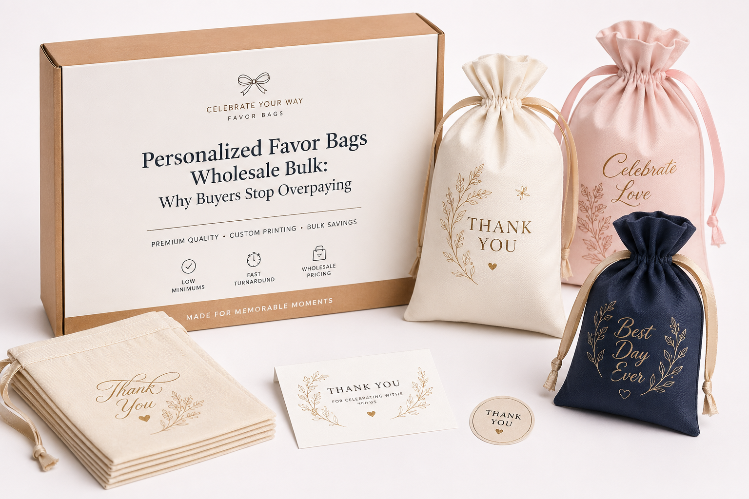 Personalized Favor Bags Wholesale Bulk for Events and More