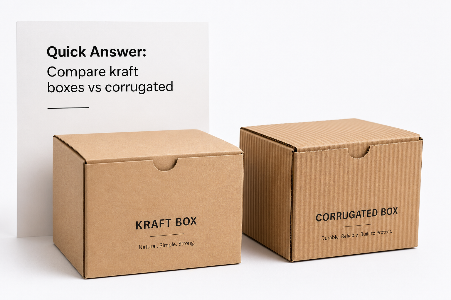 Compare Kraft Boxes vs Corrugated: Which Ships Better?