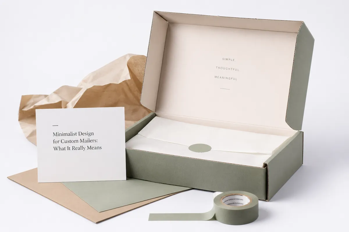 Minimalist Design for Custom Mailers: Buyer Brief