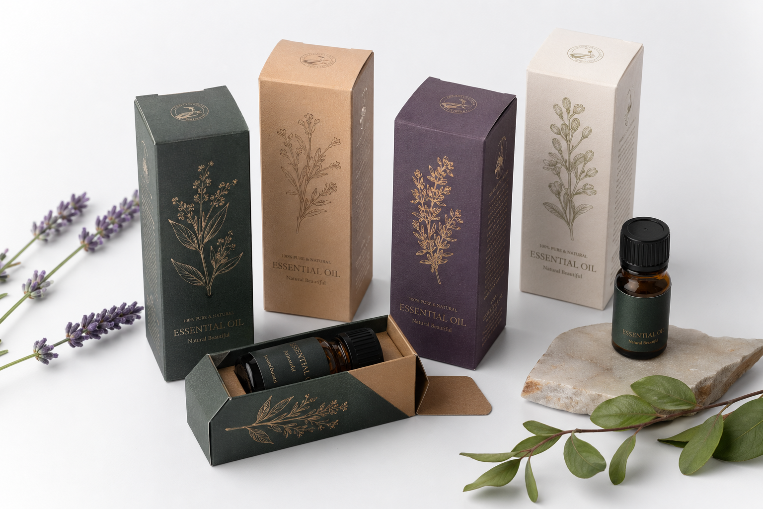 Custom Essential Oil Boxes Wholesale Supplier Options