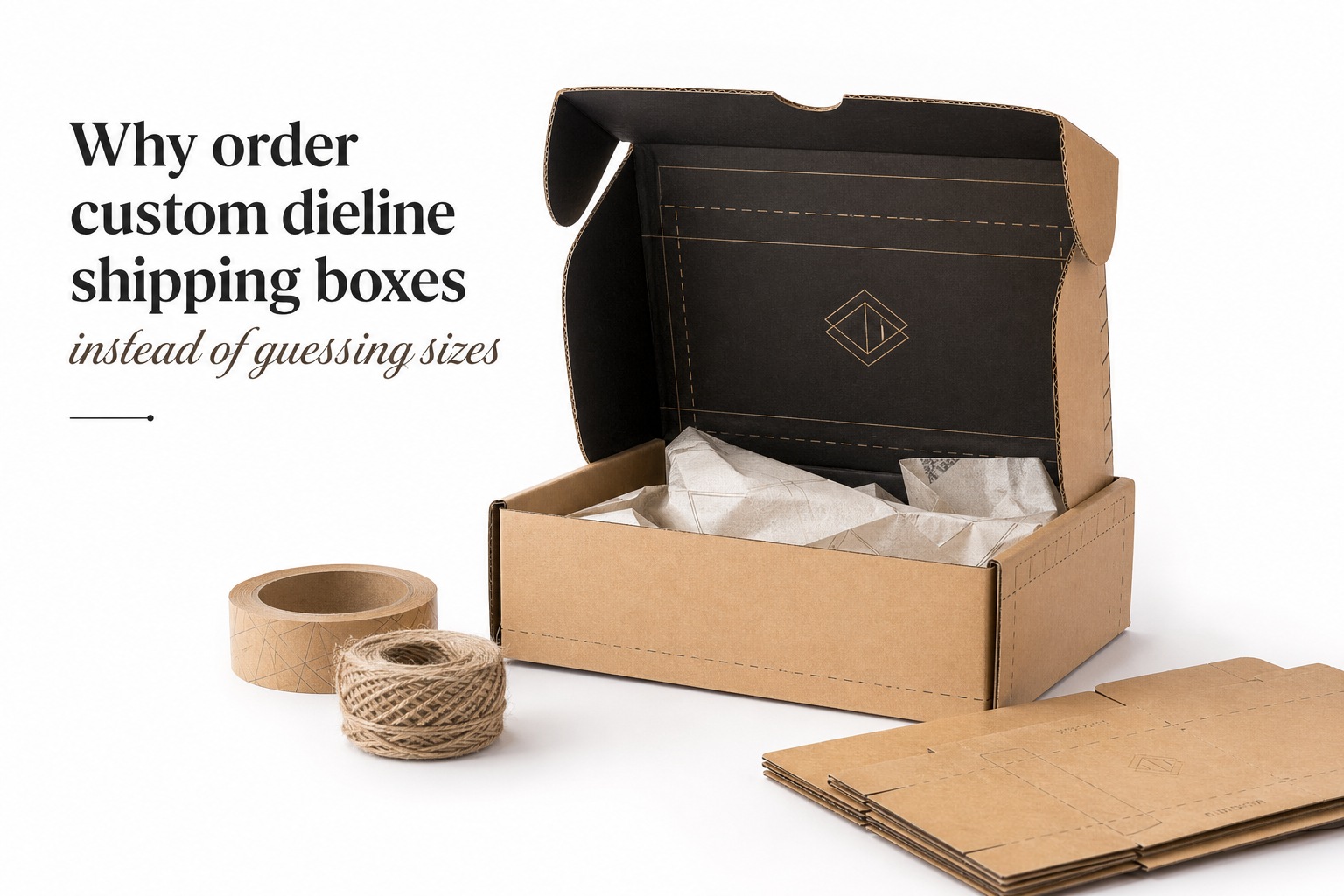 Order Custom Dieline Shipping Boxes That Fit Right