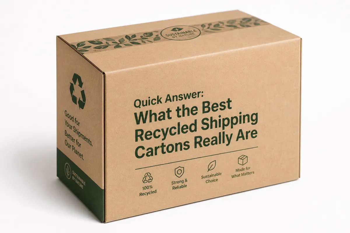 Recycled Shipping Cartons Hold Up