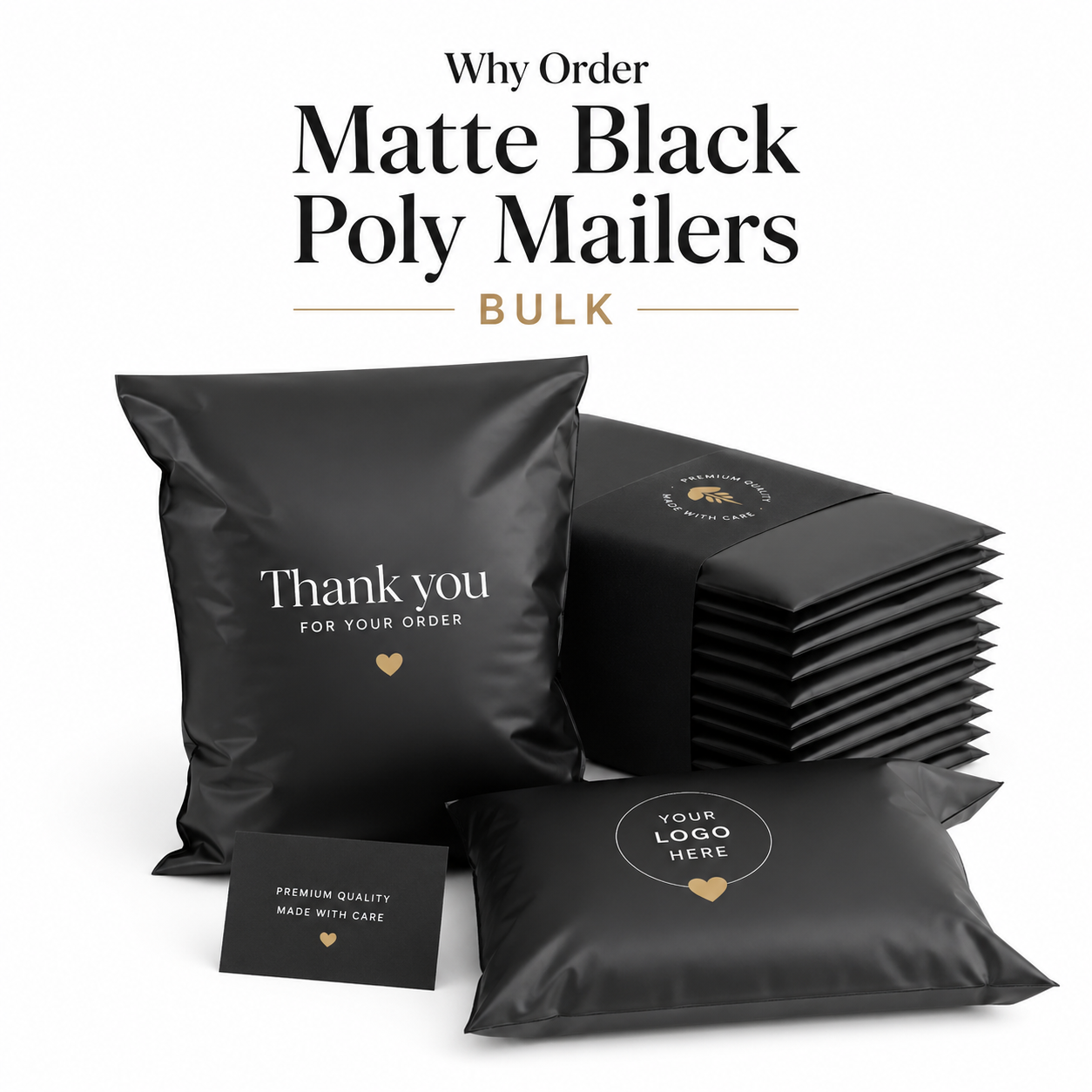 Order Matte Black Poly Mailers Bulk: Pricing & Specs