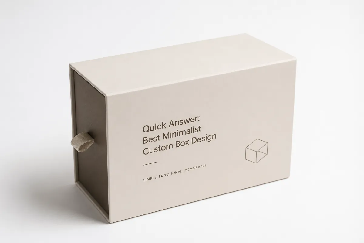 Minimalist Custom Box Design Pricing