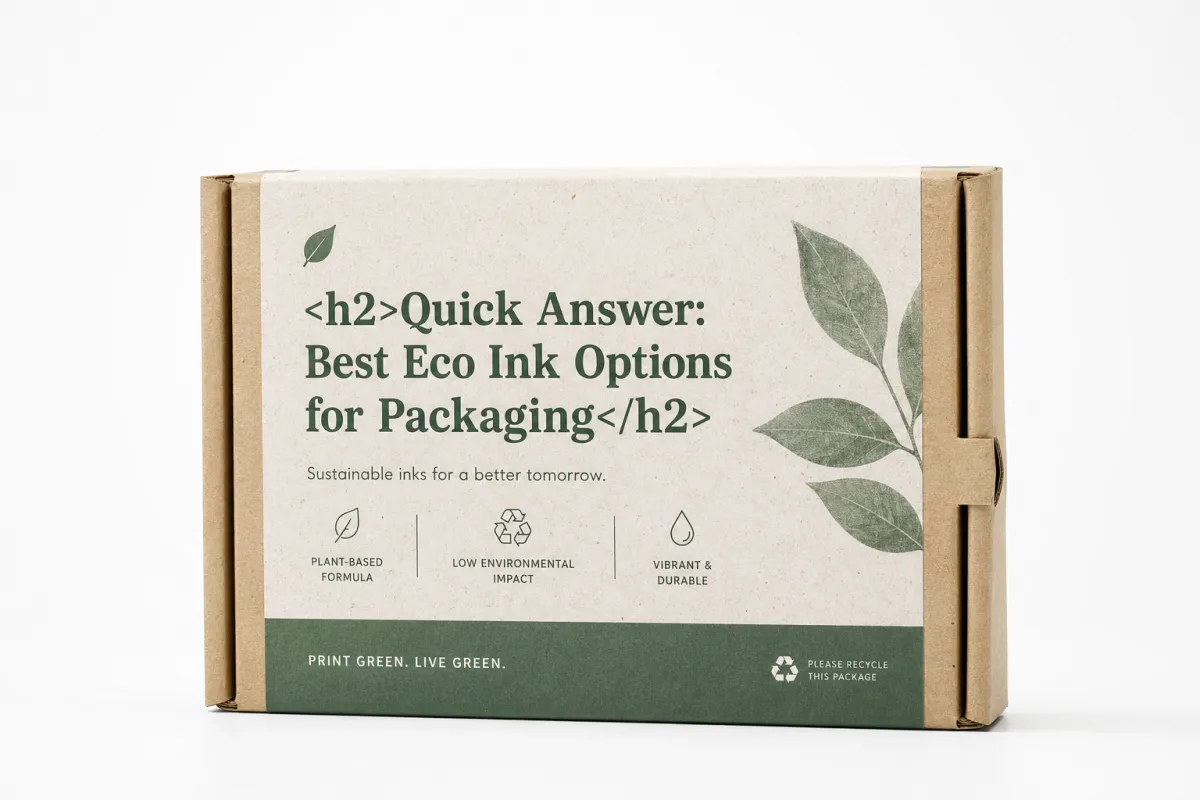 Eco Ink Options for Packaging Decision Review