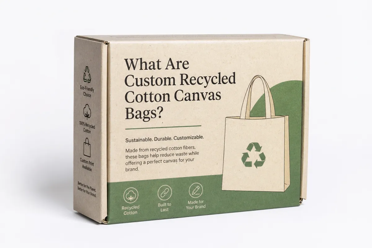 What Are Custom Recycled Cotton Canvas Bags? - CustomLogoThing packaging example