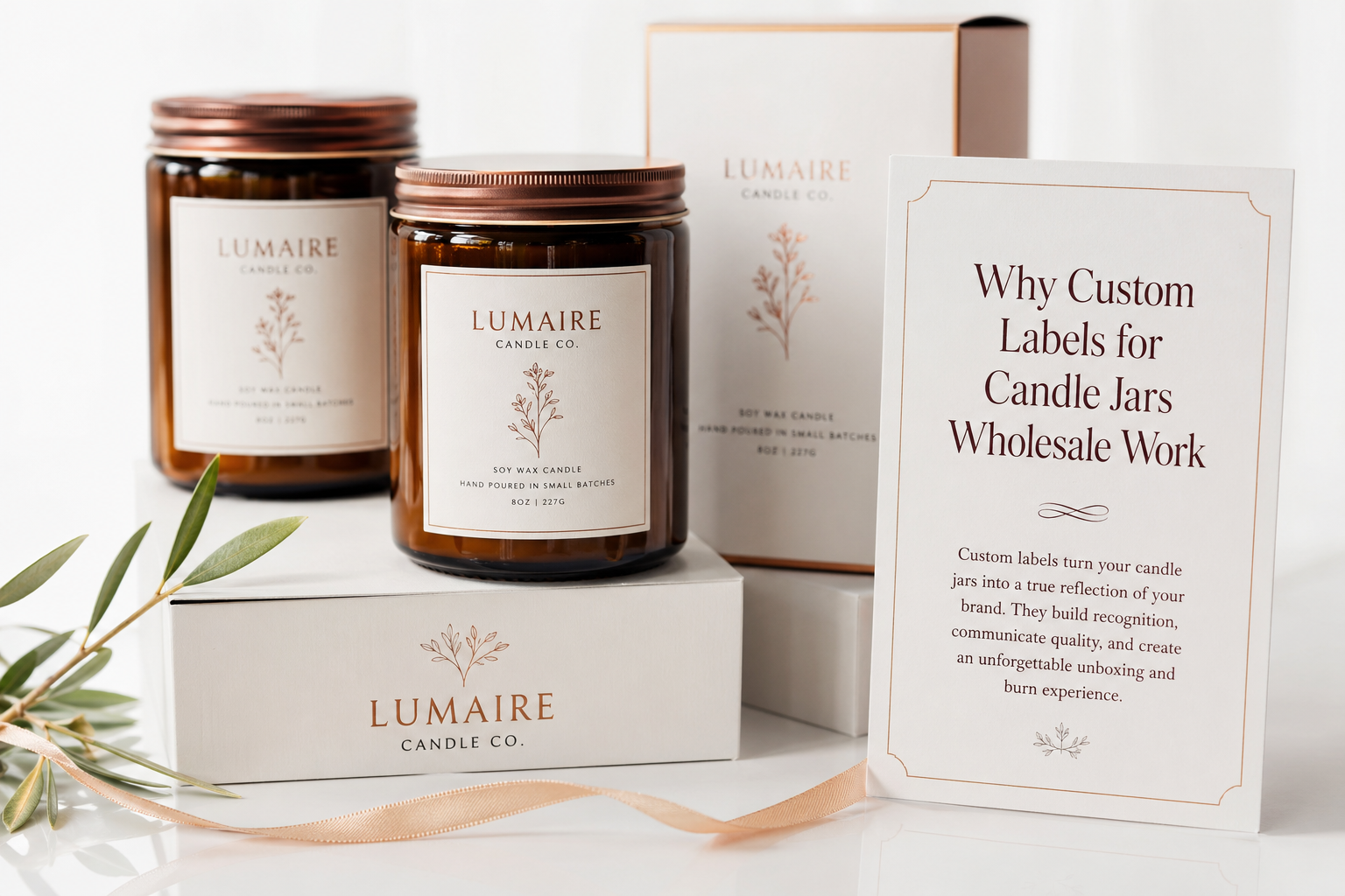 Custom Labels for Candle Jars Wholesale: Specs & Pricing