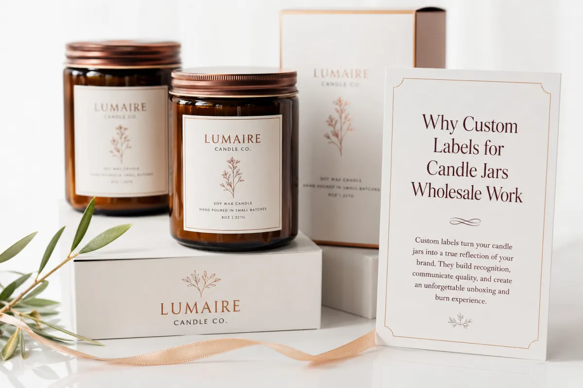 Custom Labels for Candle Jars Wholesale: Specs Pricing