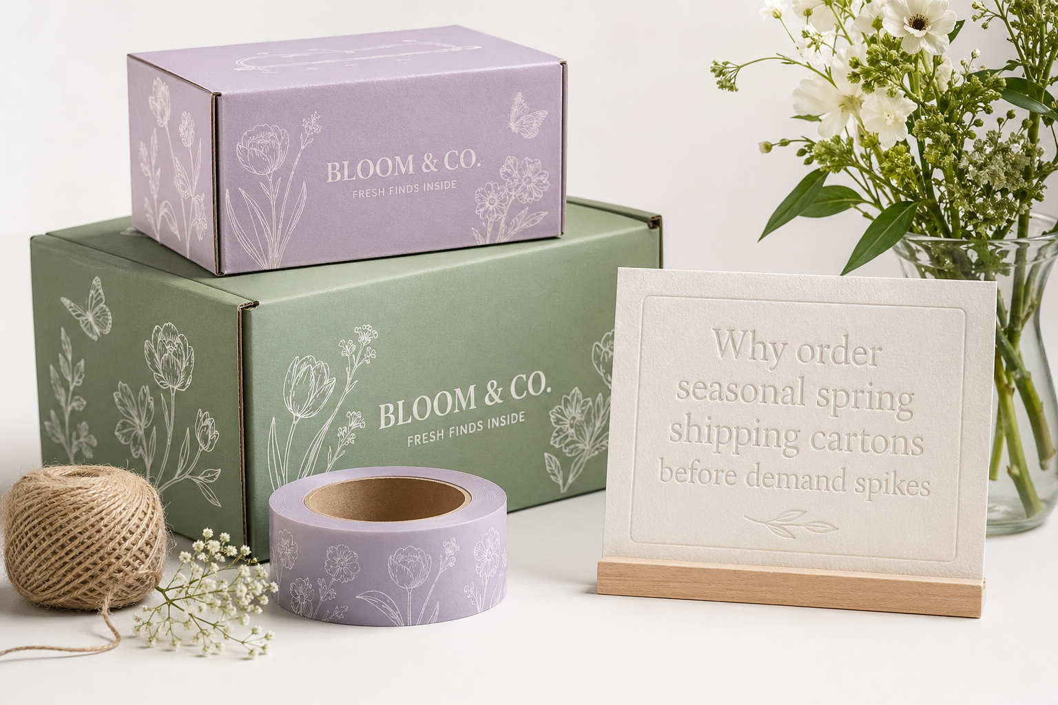 Order Seasonal Spring Shipping Cartons: Specs & Pricing