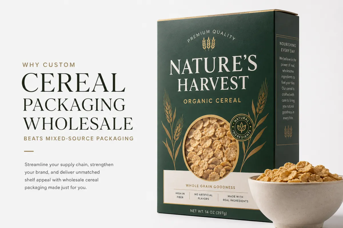 Custom Cereal Packaging Wholesale: Specs, MOQ, Pricing
