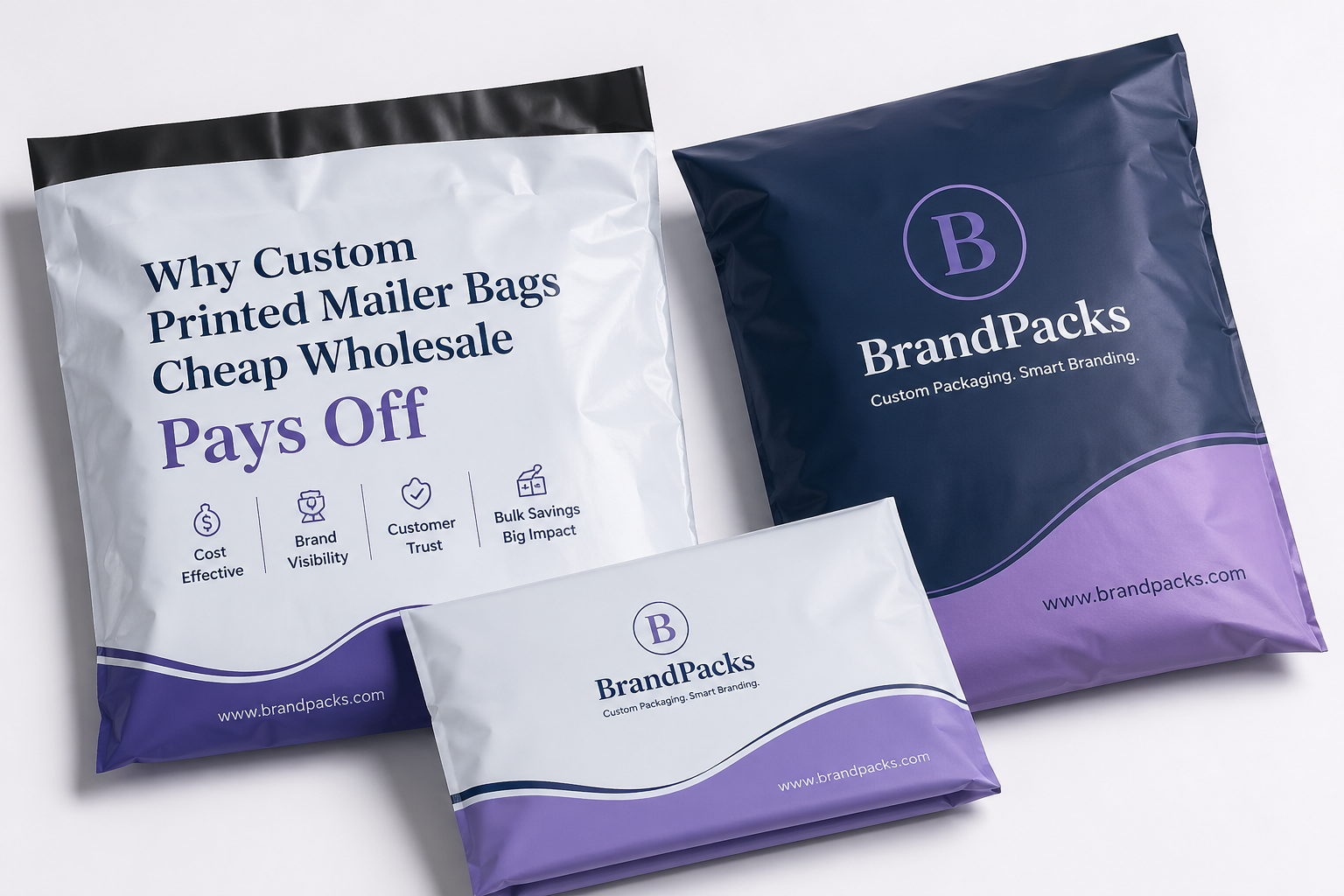 Custom Printed Mailer Bags Cheap Wholesale for Brands