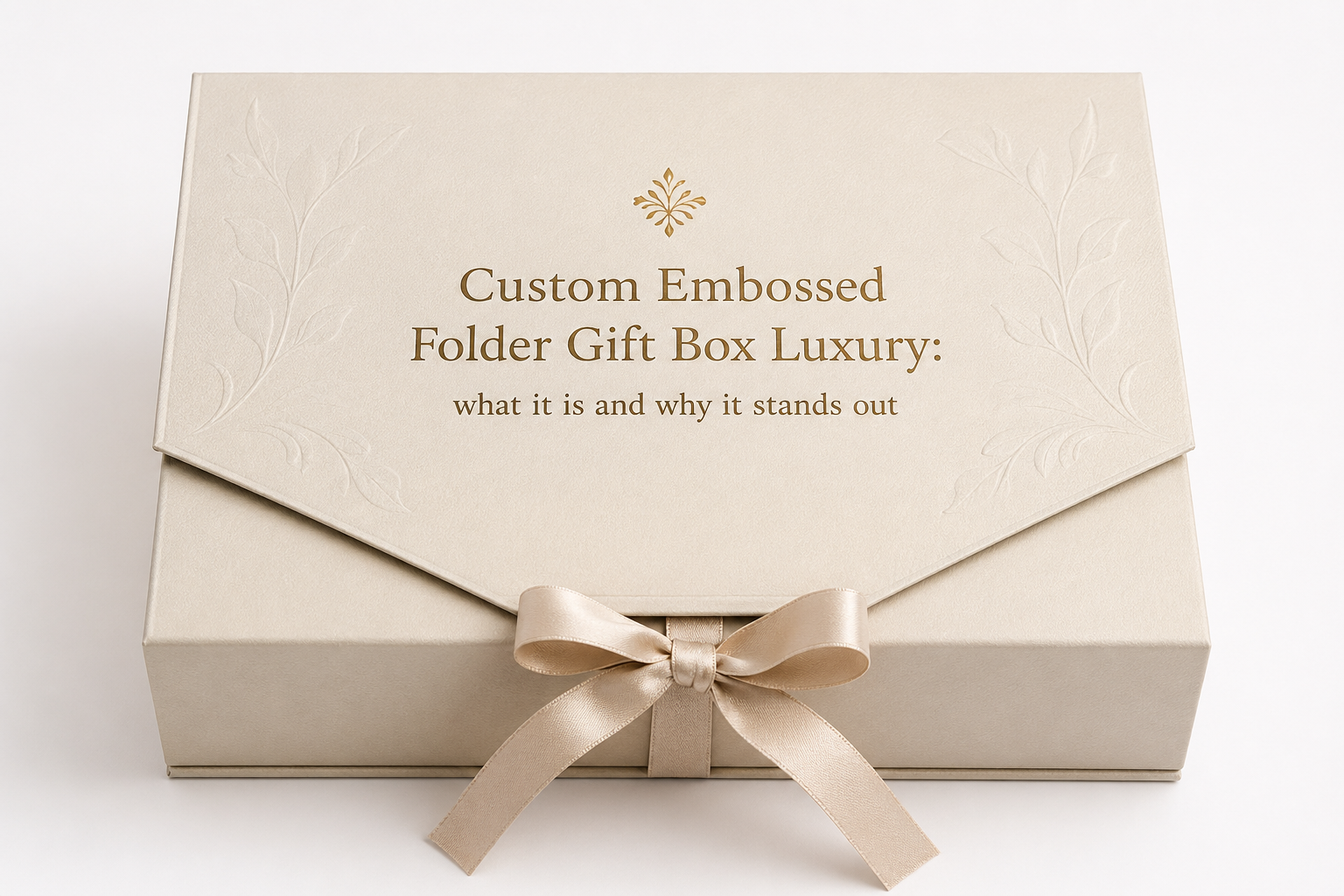 Custom Embossed Folder Gift Box Luxury: Design Basics