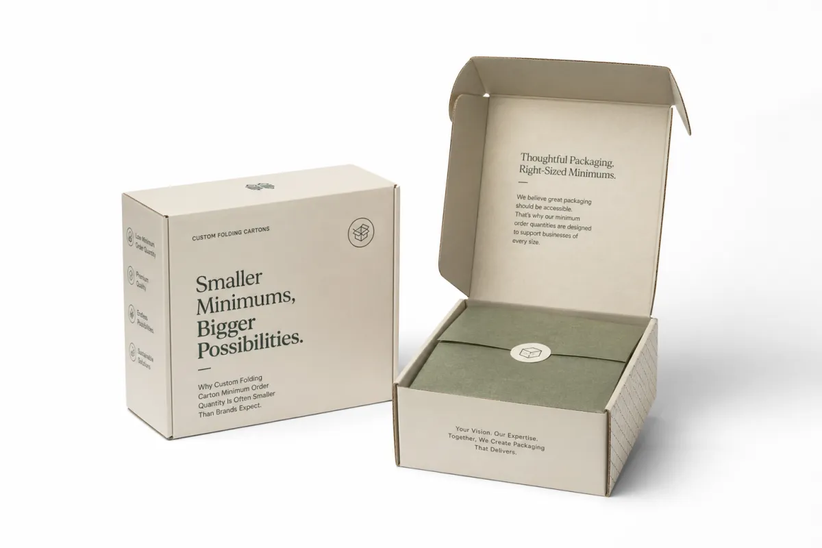 Custom Folding Carton Minimum Order Quantity Procurement