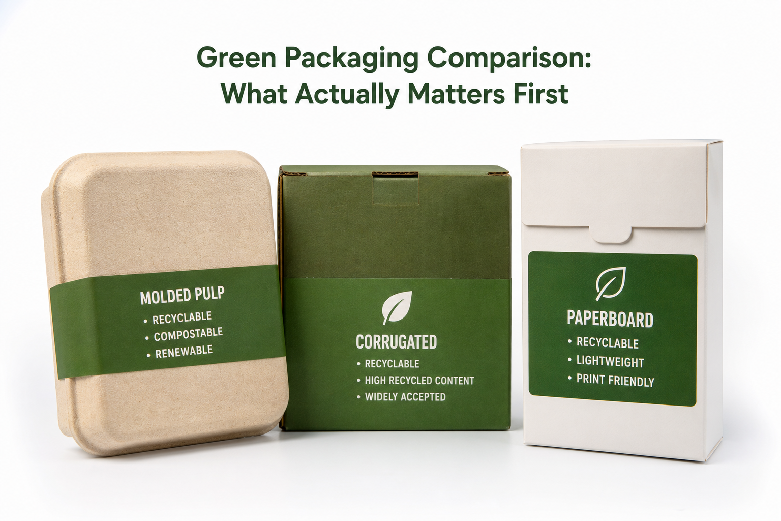 Green Packaging Comparison: Materials, Costs, and Fit