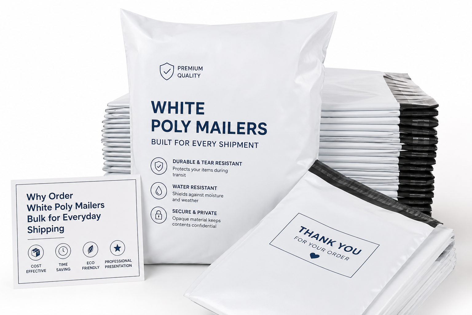 Order White Poly Mailers Bulk: Pricing, Specs & Timelines