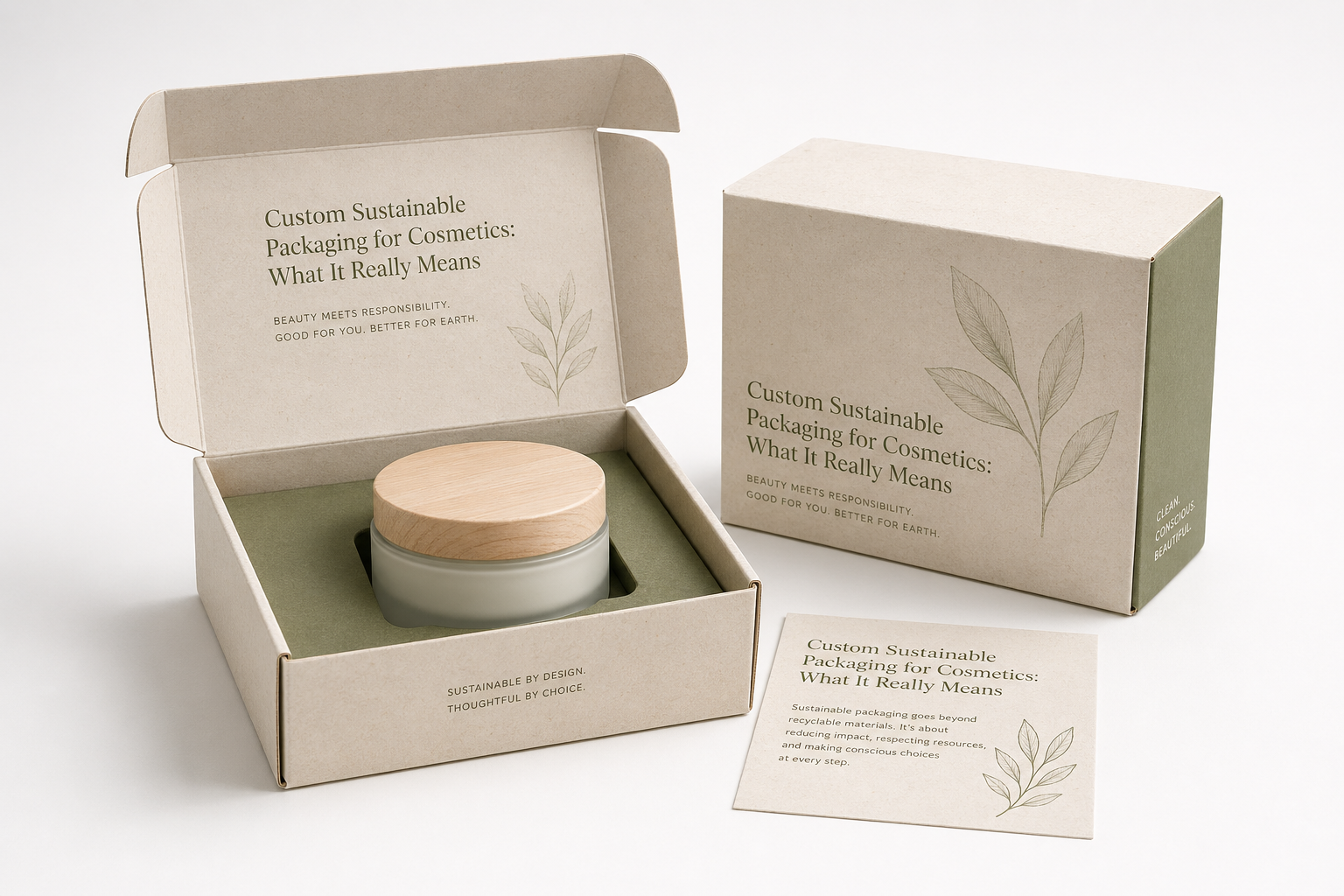 Custom Sustainable Packaging for Cosmetics Made Simple