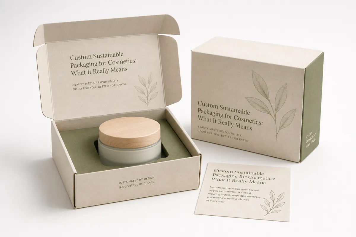 Custom Sustainable Packaging for Cosmetics: What It Really Means - CustomLogoThing packaging example