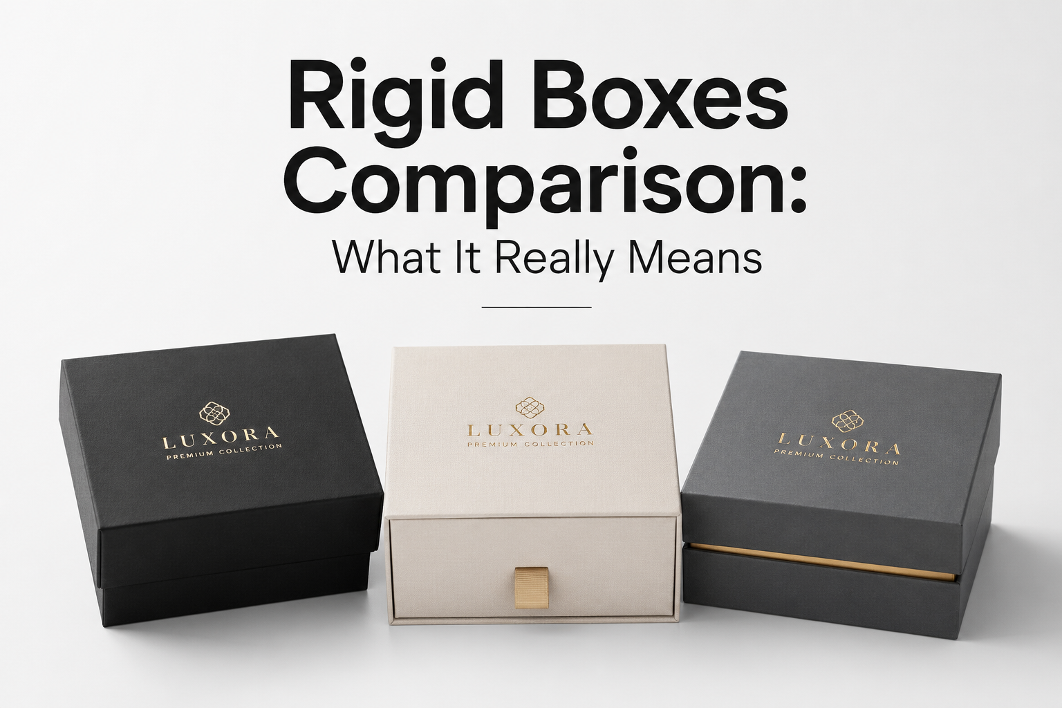 Rigid Boxes Comparison: Materials, Cost, and Use Cases