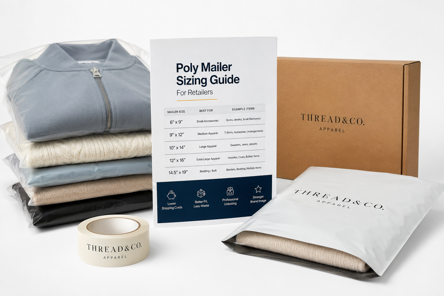 Poly Mailer Sizing Guide for Retailers: Choose the Right Fit