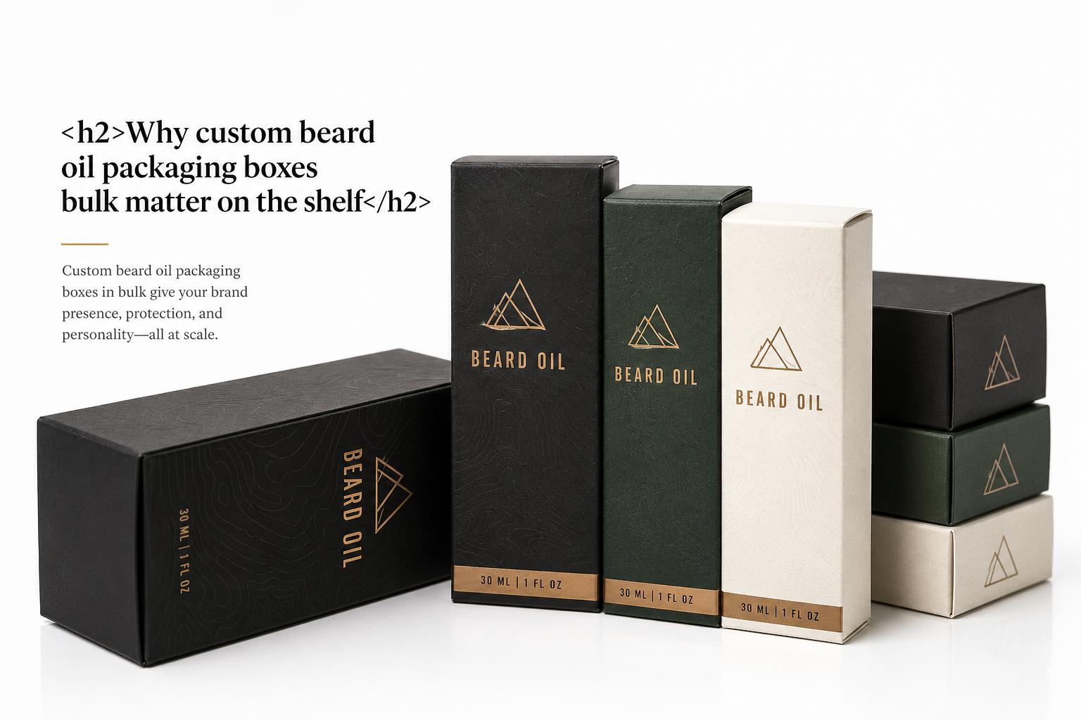 Custom Beard Oil Packaging Boxes Bulk for Brand Growth