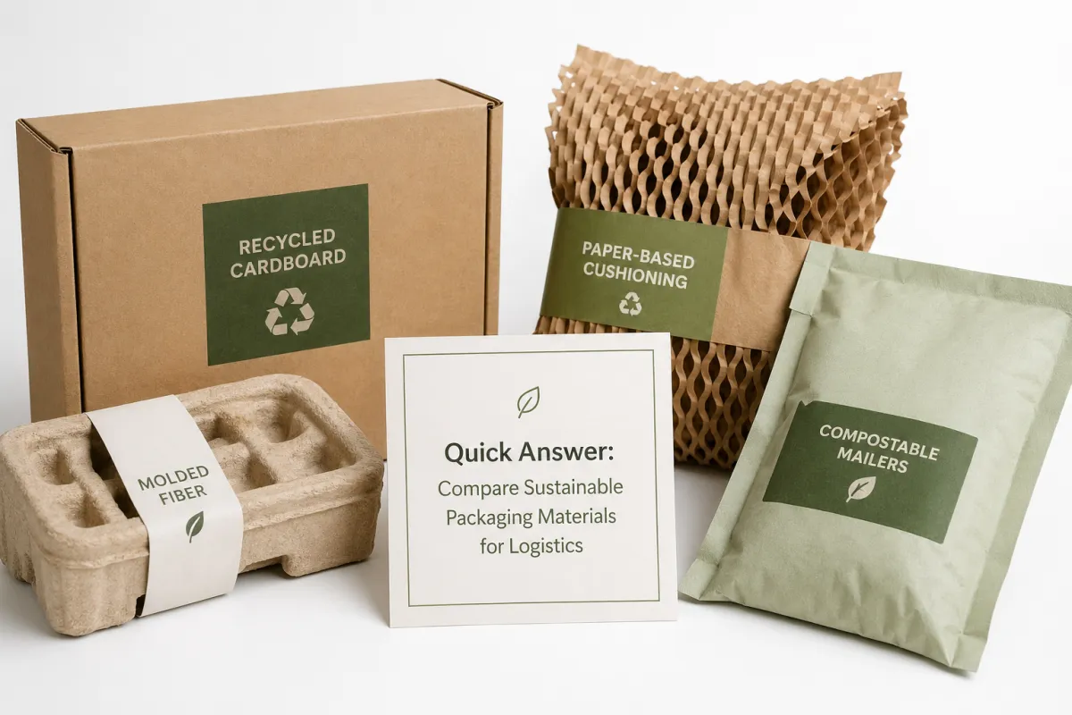 Compare Sustainable Packaging Materials for Logistics | 2