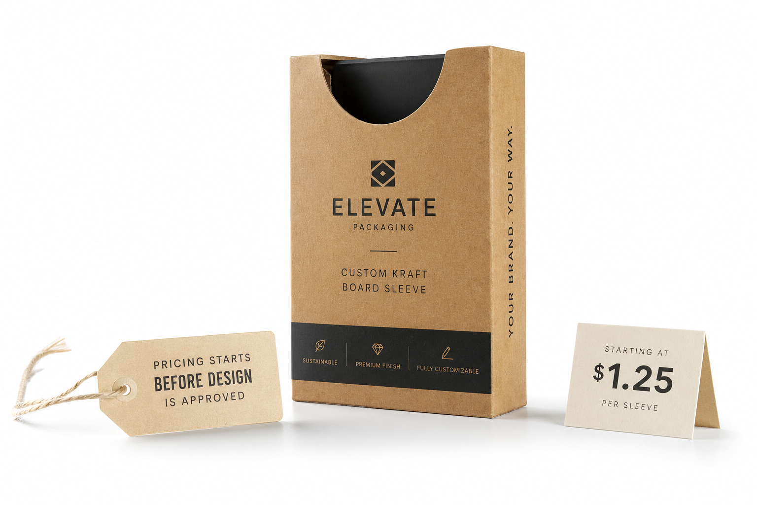 Price of custom kraft board sleeves: what buyers really pay