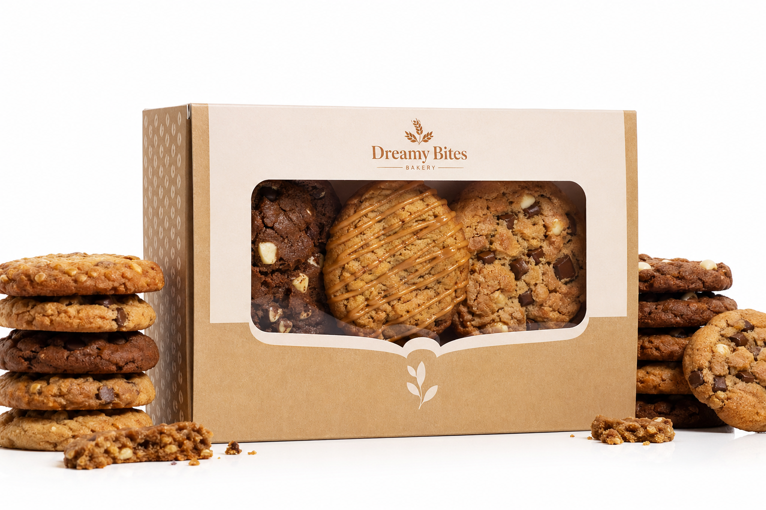 Custom Windowed Cookie Boxes Wholesale for Bakeries