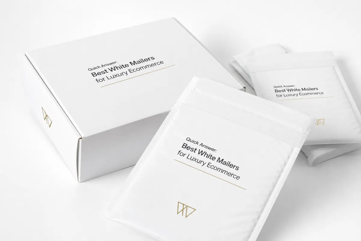 White Mailers for Luxury Ecommerce Tests
