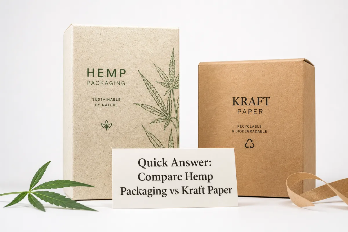 Compare Hemp Packaging vs Kraft Paper: Wins