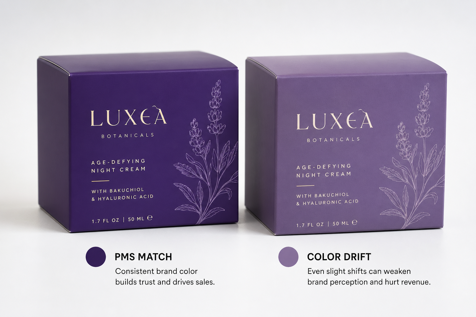 Custom PMS Color Matched Boxes Wholesale for Brands