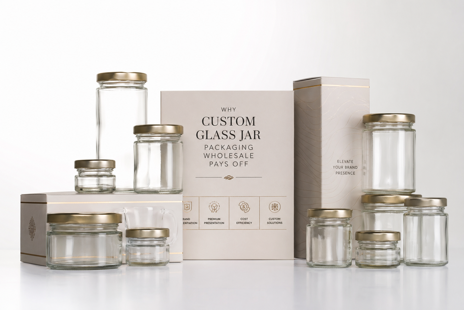 Custom Glass Jar Packaging Wholesale for Brand Growth