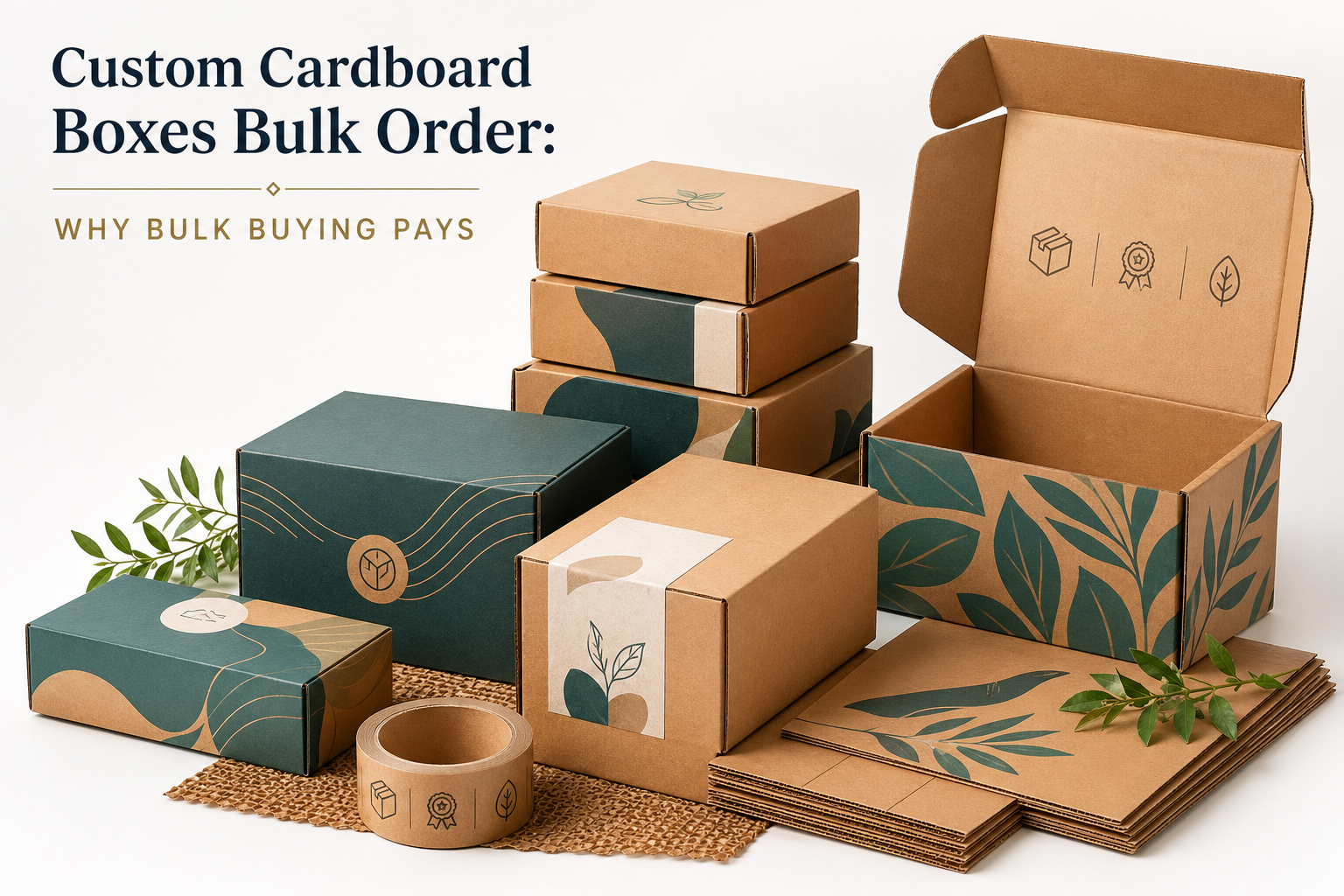 Custom Cardboard Boxes Bulk Order: Pricing Guide & MOQ