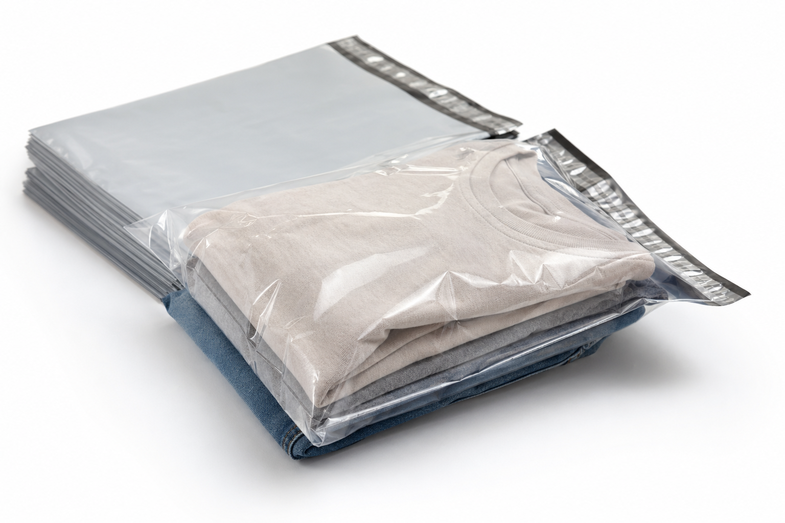 Buy custom clear poly mailers wholesale and scale shipping