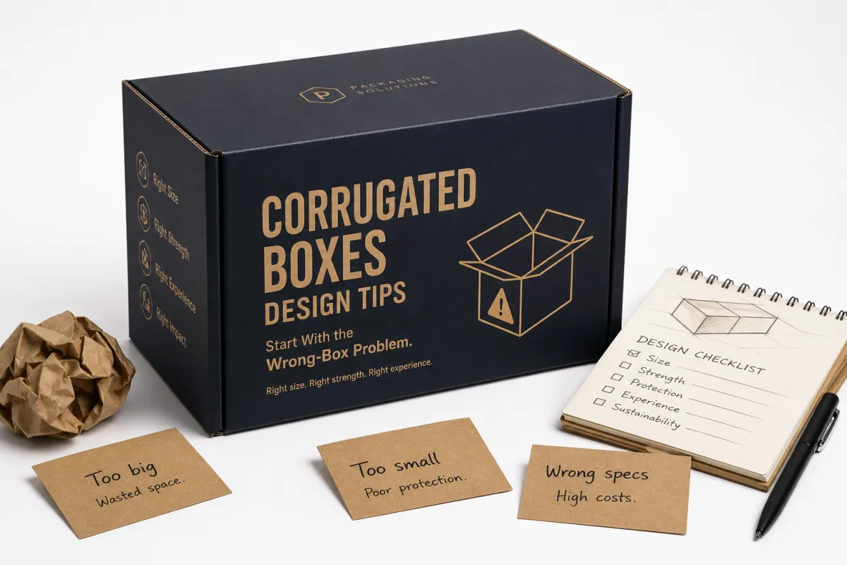Corrugated Boxes Design: Board, Finish, Dieline, and Unit
