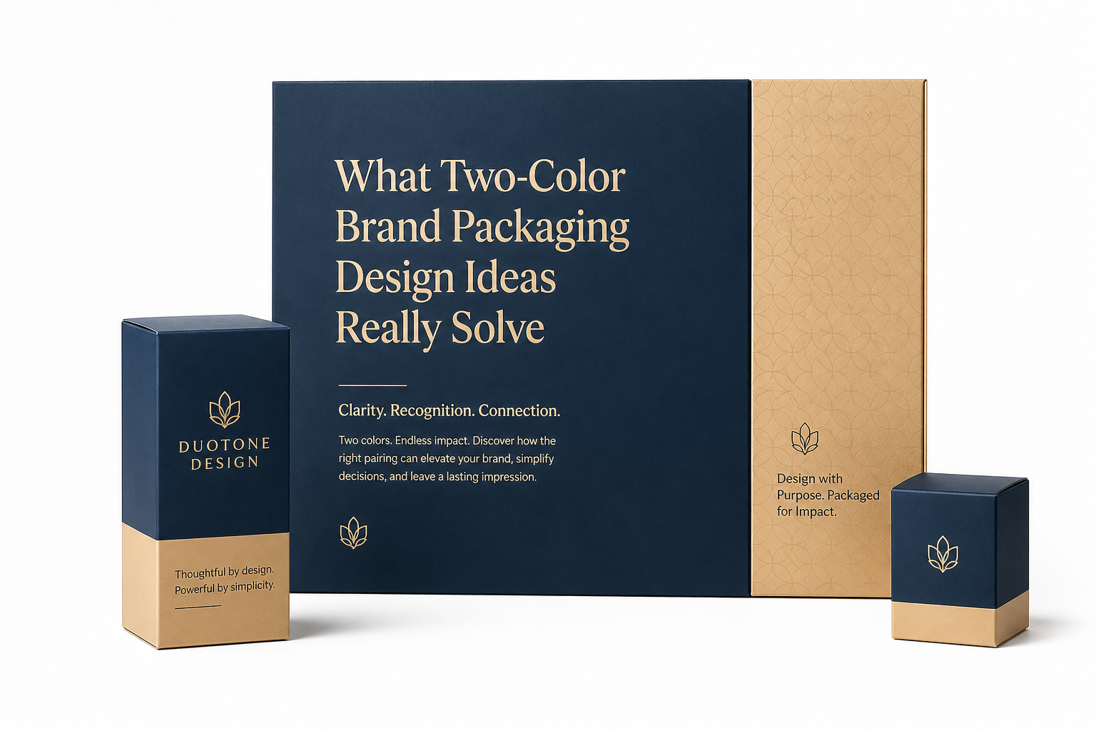 Two-Color Brand Packaging Design Ideas That Stand Out