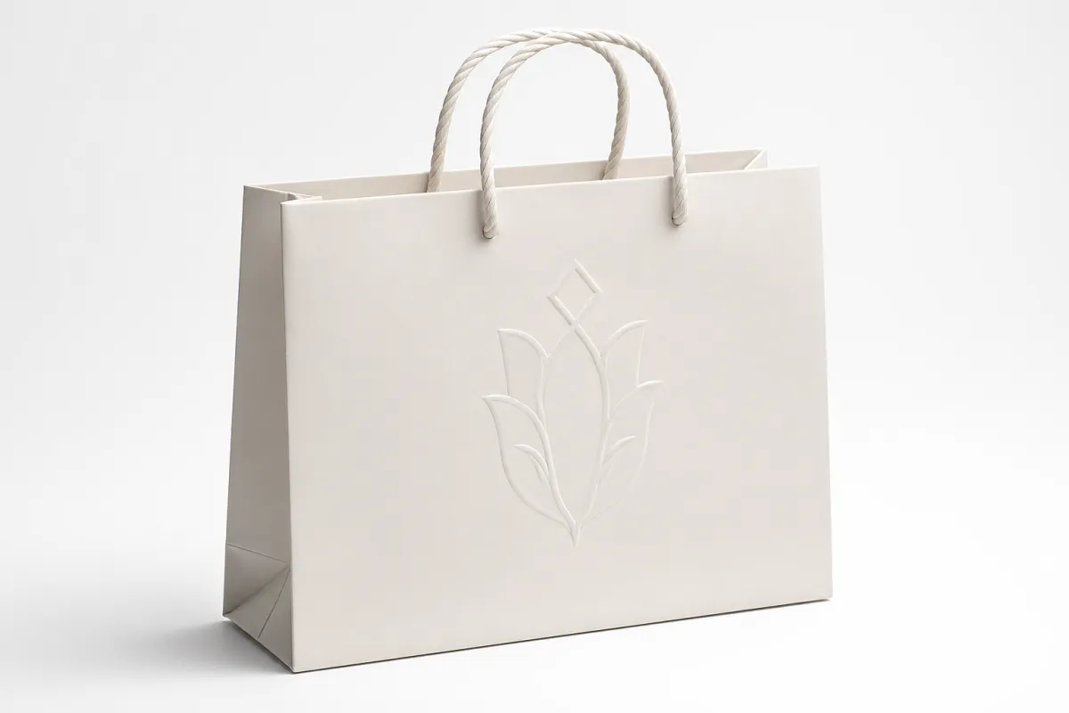 Embossed Logo Paper Bag Production