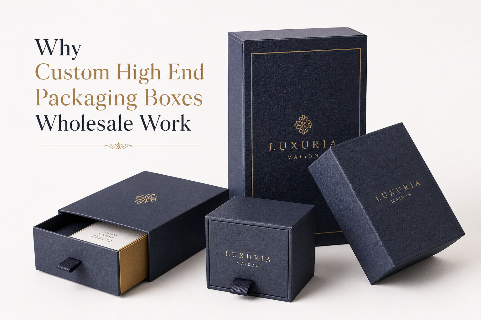 Custom High End Packaging Boxes Wholesale for Premium Brands