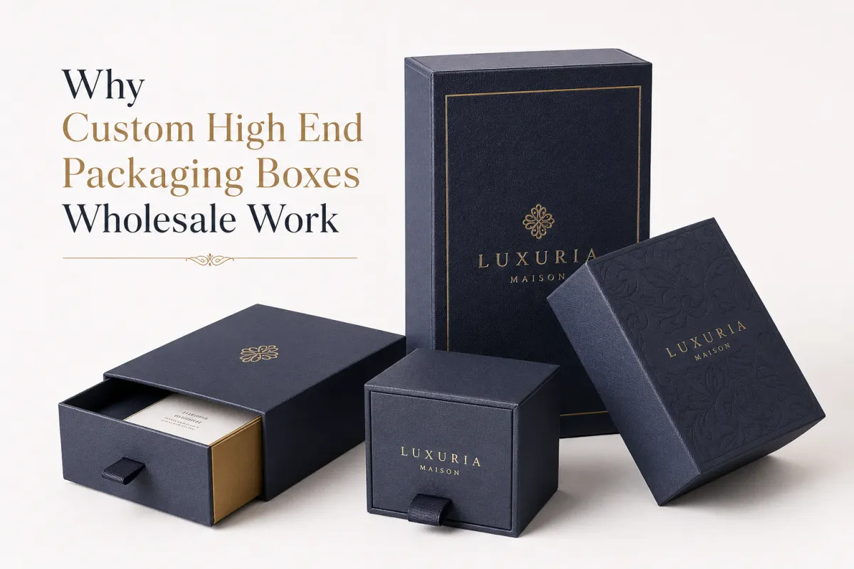 Custom High End Packaging Boxes Wholesale for Premium Brands