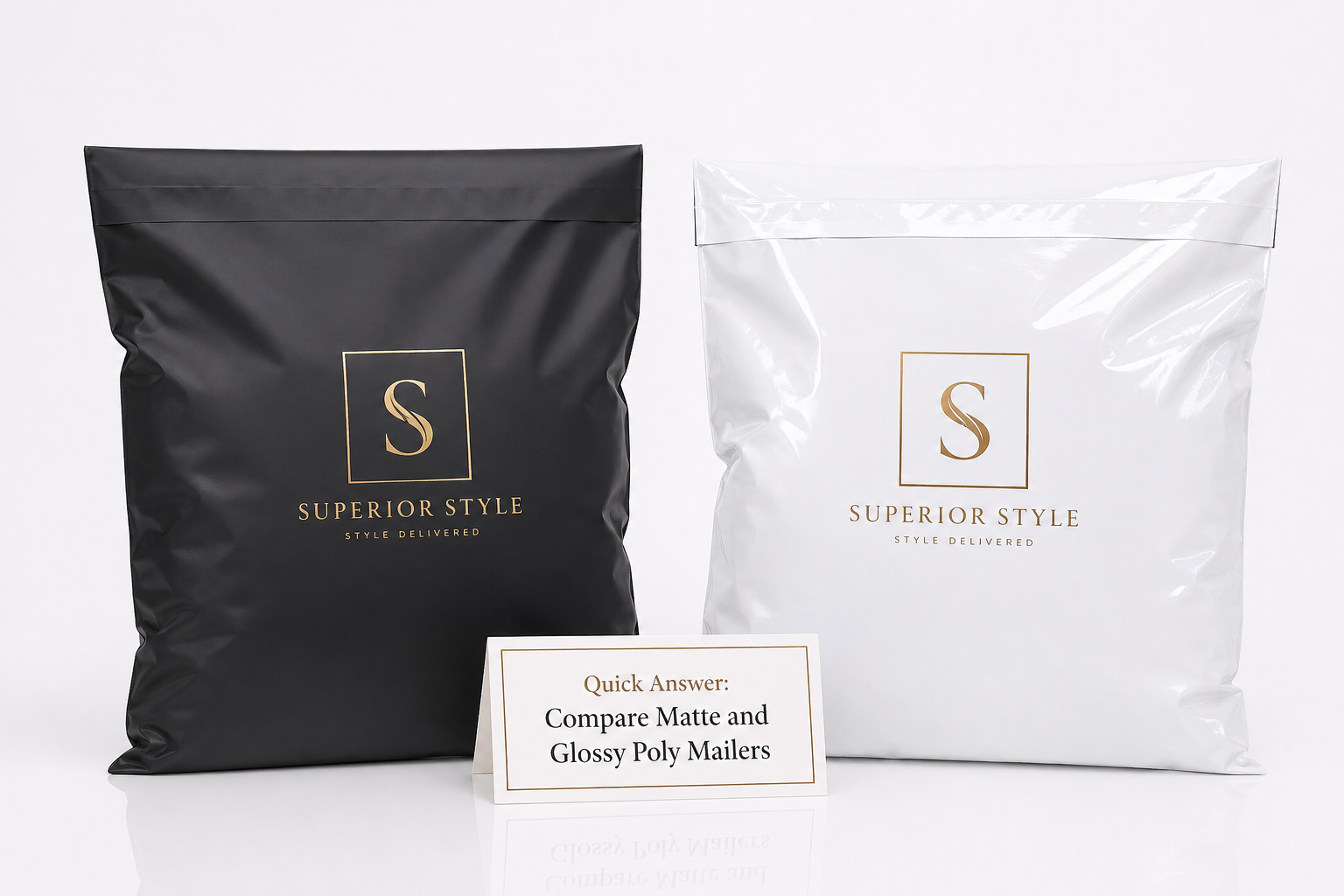 Compare Matte and Glossy Poly Mailers: Which Wins?