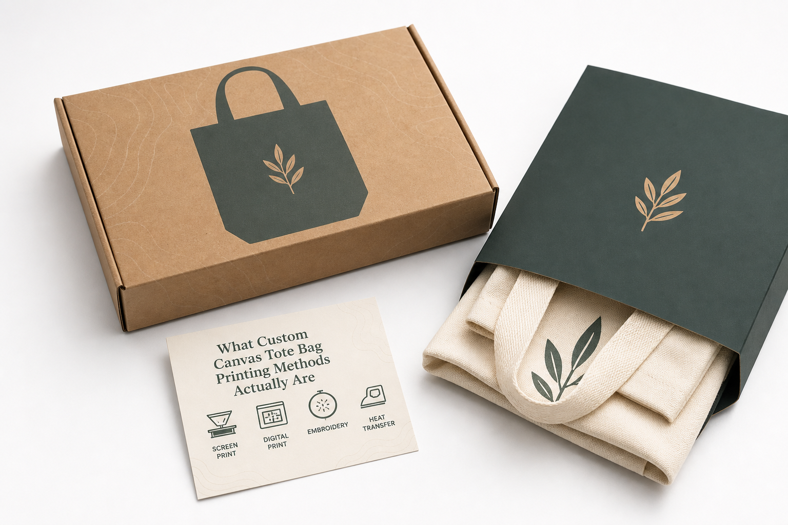 Custom Canvas Tote Bag Printing Methods Explained Clearly