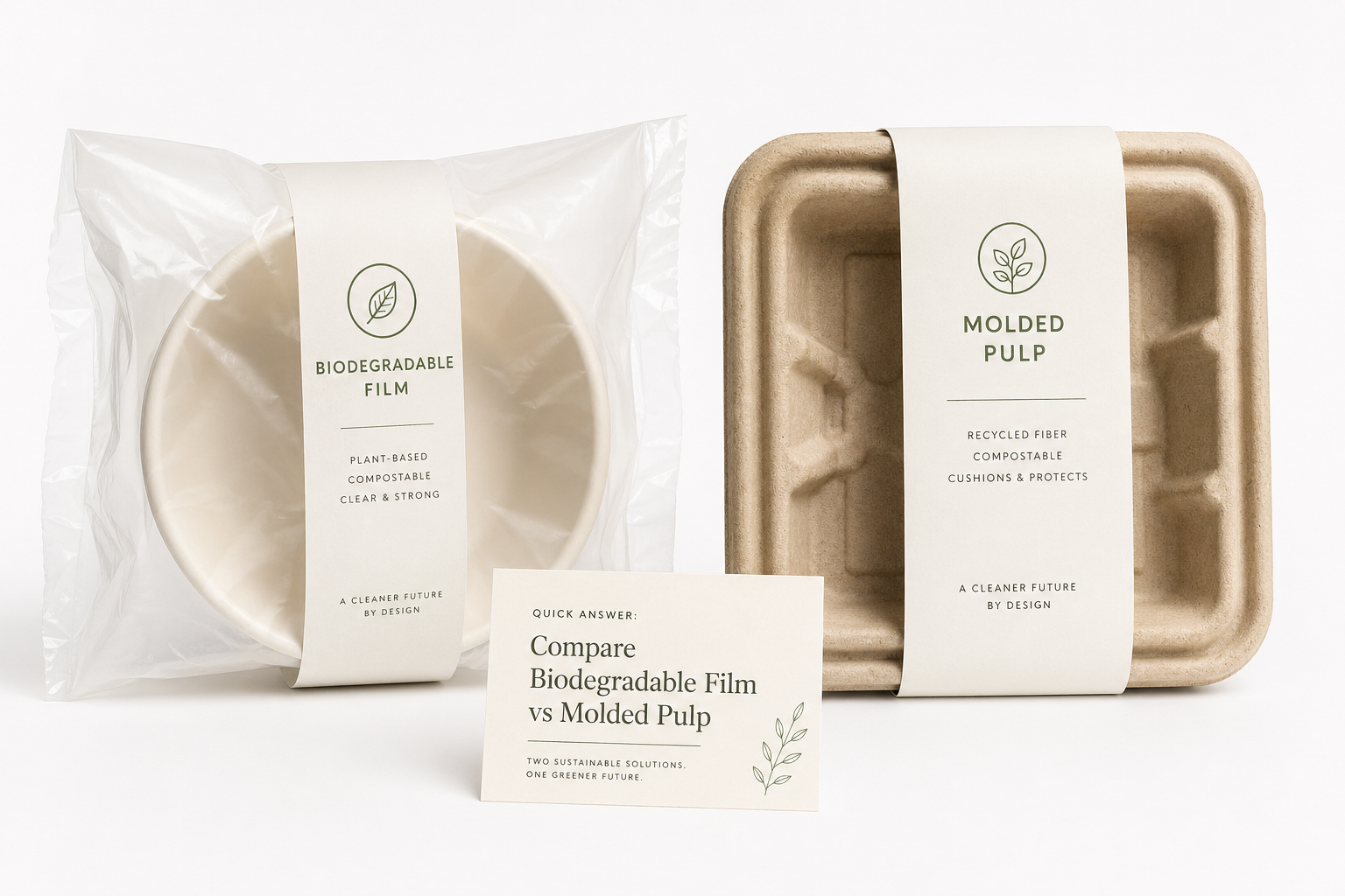 Compare Biodegradable Film vs Molded Pulp: Honest Review
