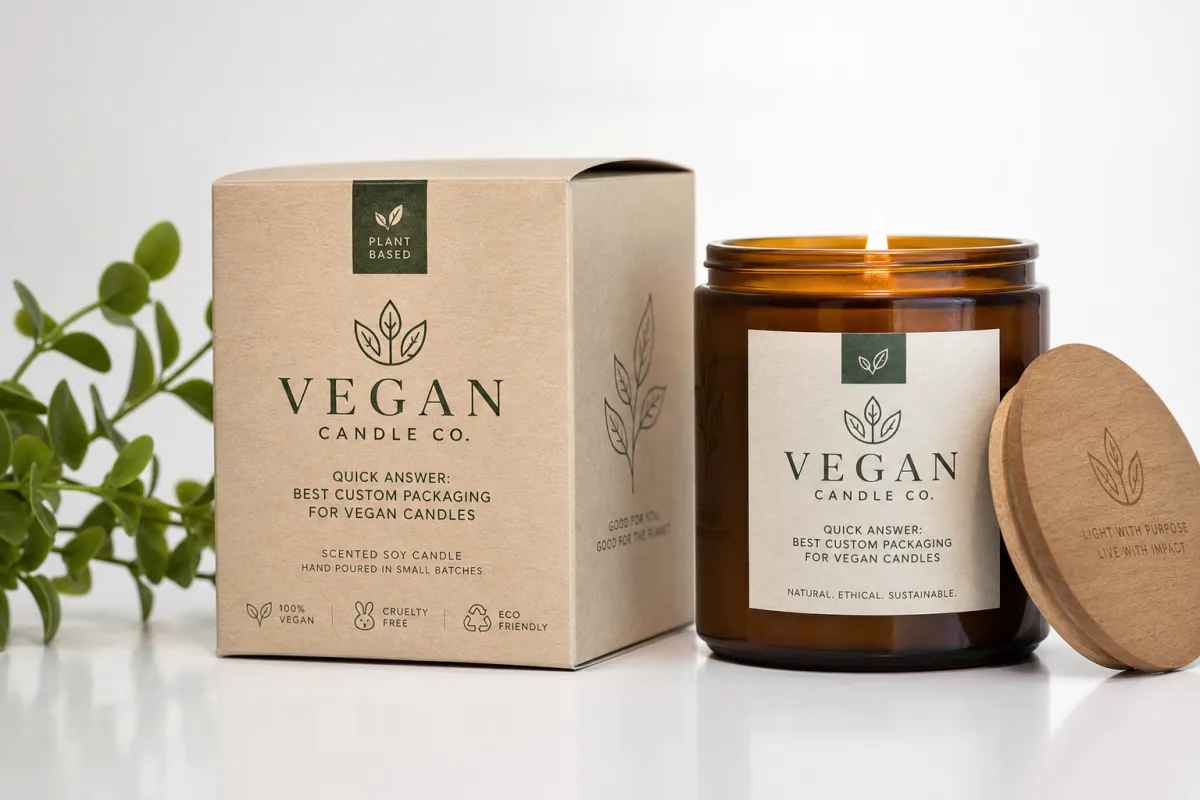 Custom Packaging for Vegan Candles Sell