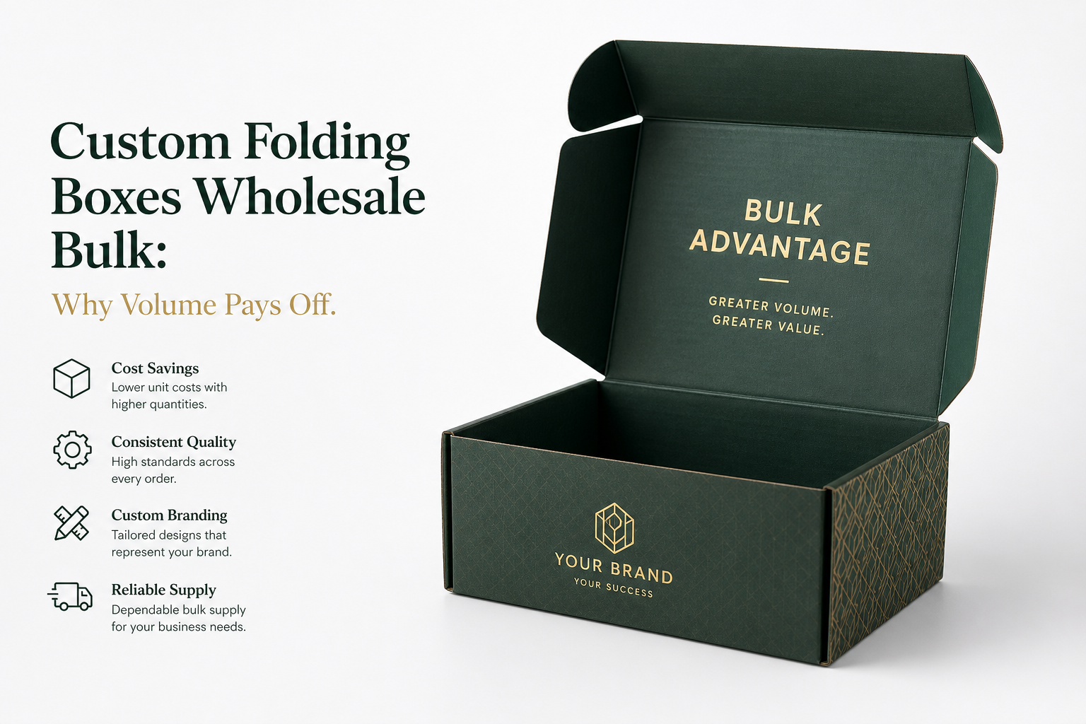 Custom Folding Boxes Wholesale Bulk for Packaging Needs