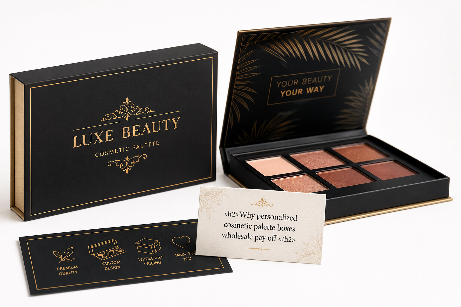 Personalized Cosmetic Palette Boxes Wholesale: Pricing