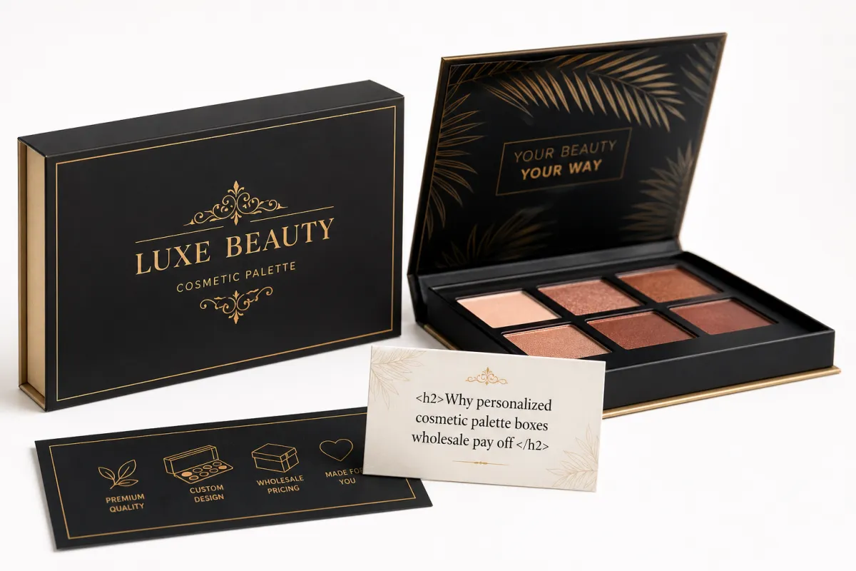 Personalized Cosmetic Palette Boxes Wholesale: Pricing
