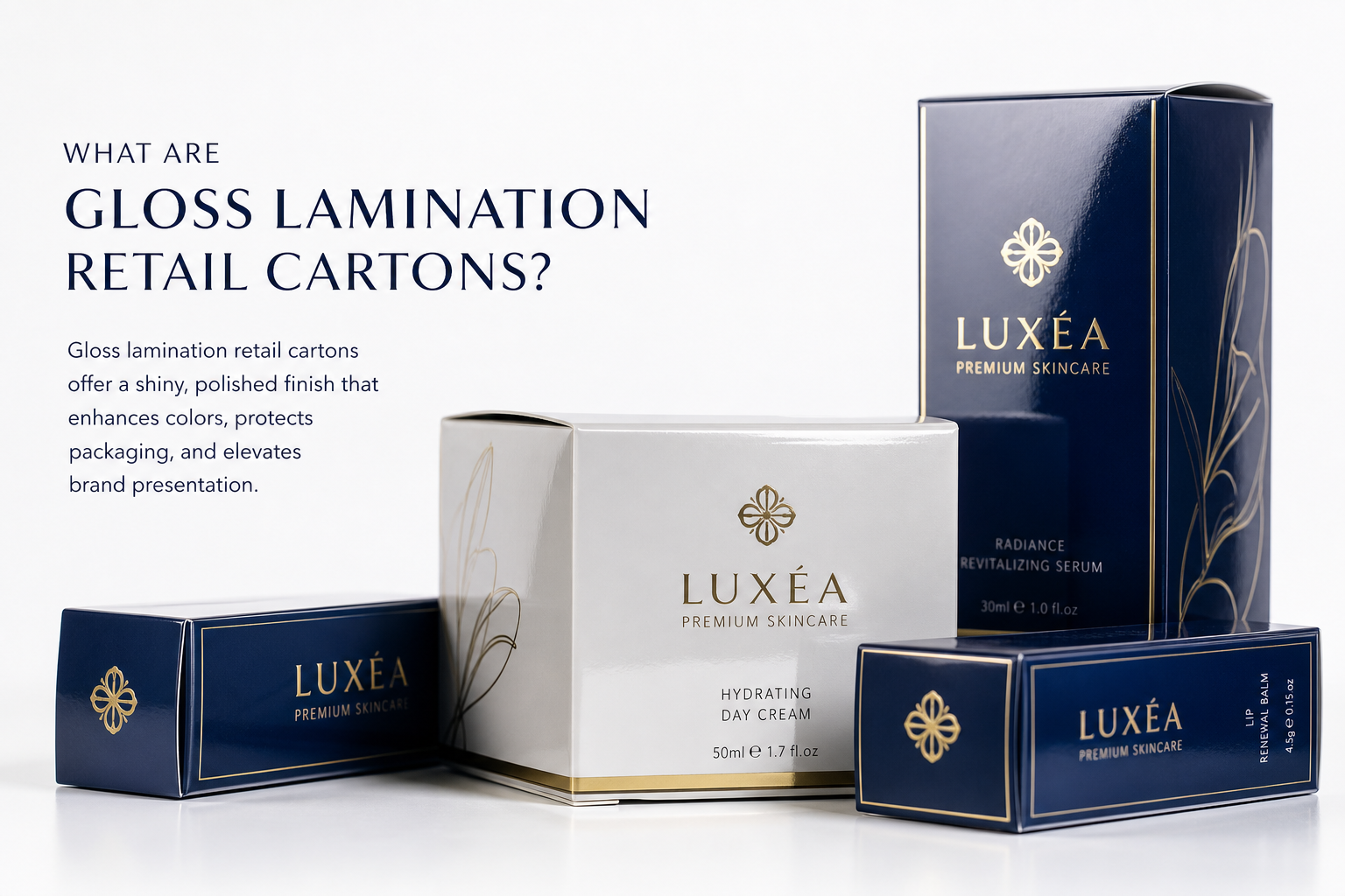 Gloss Lamination Retail Cartons: Board, Finish, Dieline, and Unit Cost