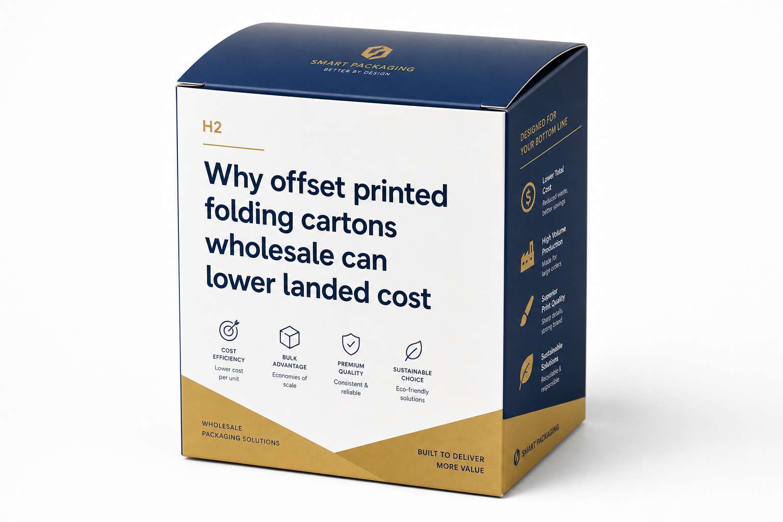 Offset Printed Folding Cartons Wholesale: Board, Finish, Dieline, and Unit Cost