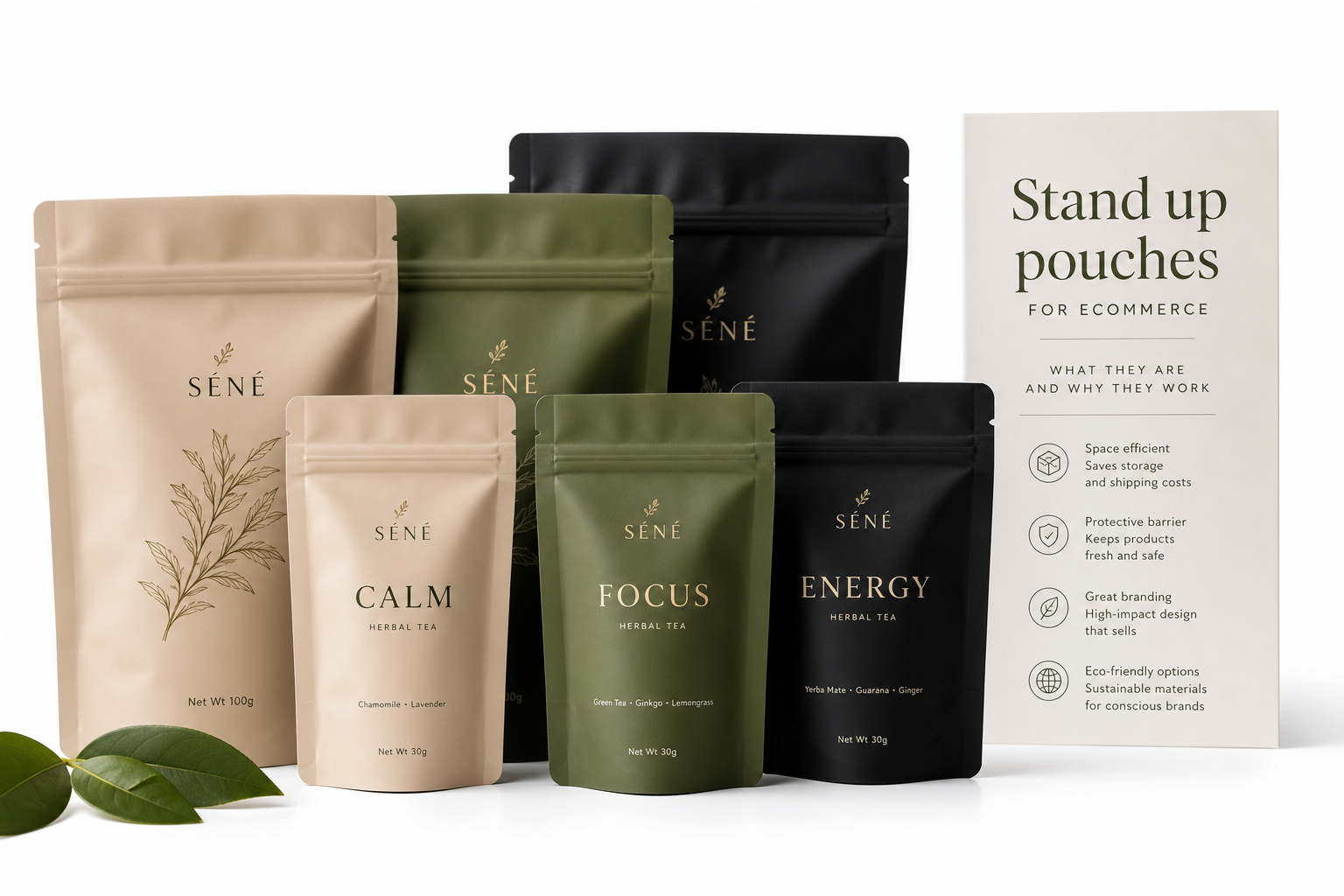 Stand Up Pouches for Ecommerce Packaging: Film, Closure, Print, and Fulfillment
